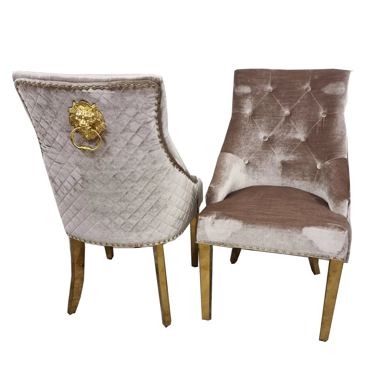 The Royale Dining Set - With 4 Valentina Lion Chairs