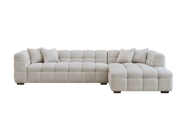 Tribeca Sofa – Right Hand Corner in Oatmeal Boucle