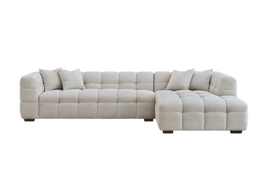 Tribeca Sofa – Right Hand Corner in Oatmeal Boucle