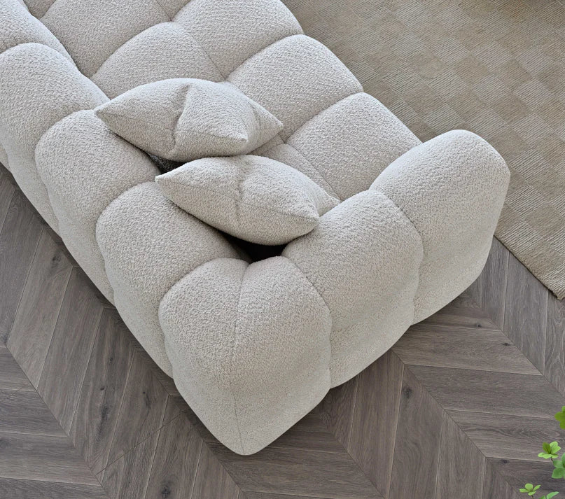 Tribeca Sofa – Right Hand Corner in Oatmeal Boucle