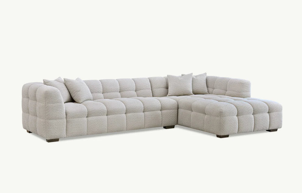 Tribeca Sofa – Right Hand Corner in Oatmeal Boucle