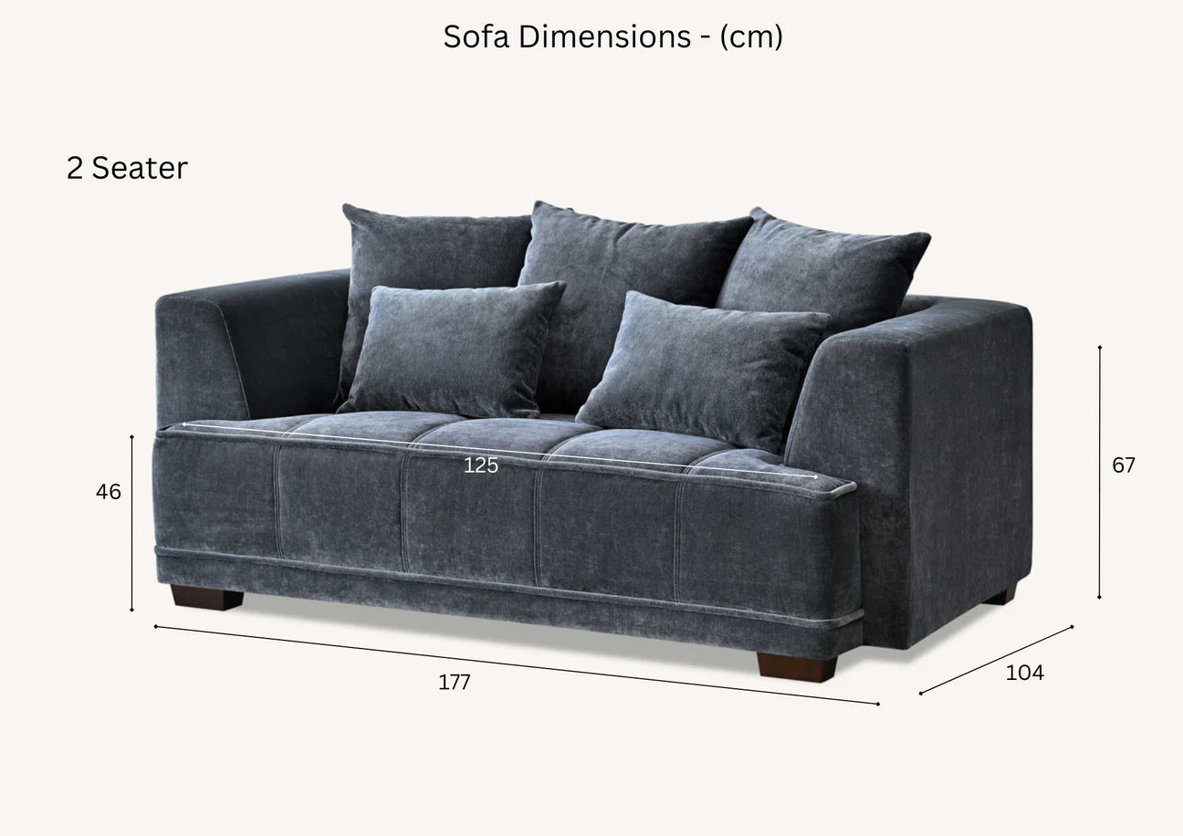 Lunara Mermaid Sofa - 3 Variants Available