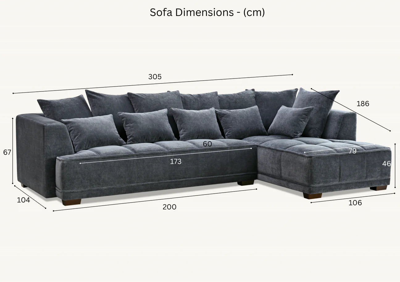 Lunara Mermaid Sofa - 3 Variants Available